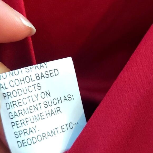 Mac Duggal 67907 Burgundy Satin V-Neck Long Sleeve Dress Sz 22W NWT - Picture 12 of 13